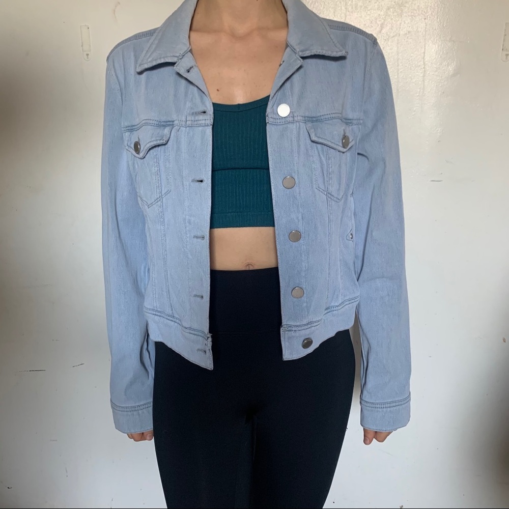 Liverpool Kolton Cropped Light Denim Jacket
